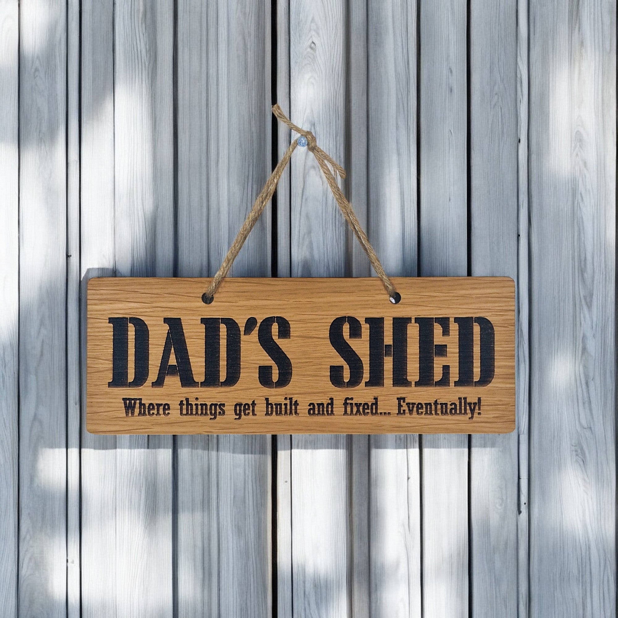 Dad's Shed Where Things Get Fixed. Eventually.