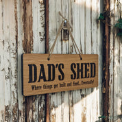 Dad's Shed Where Things Get Fixed. Eventually.