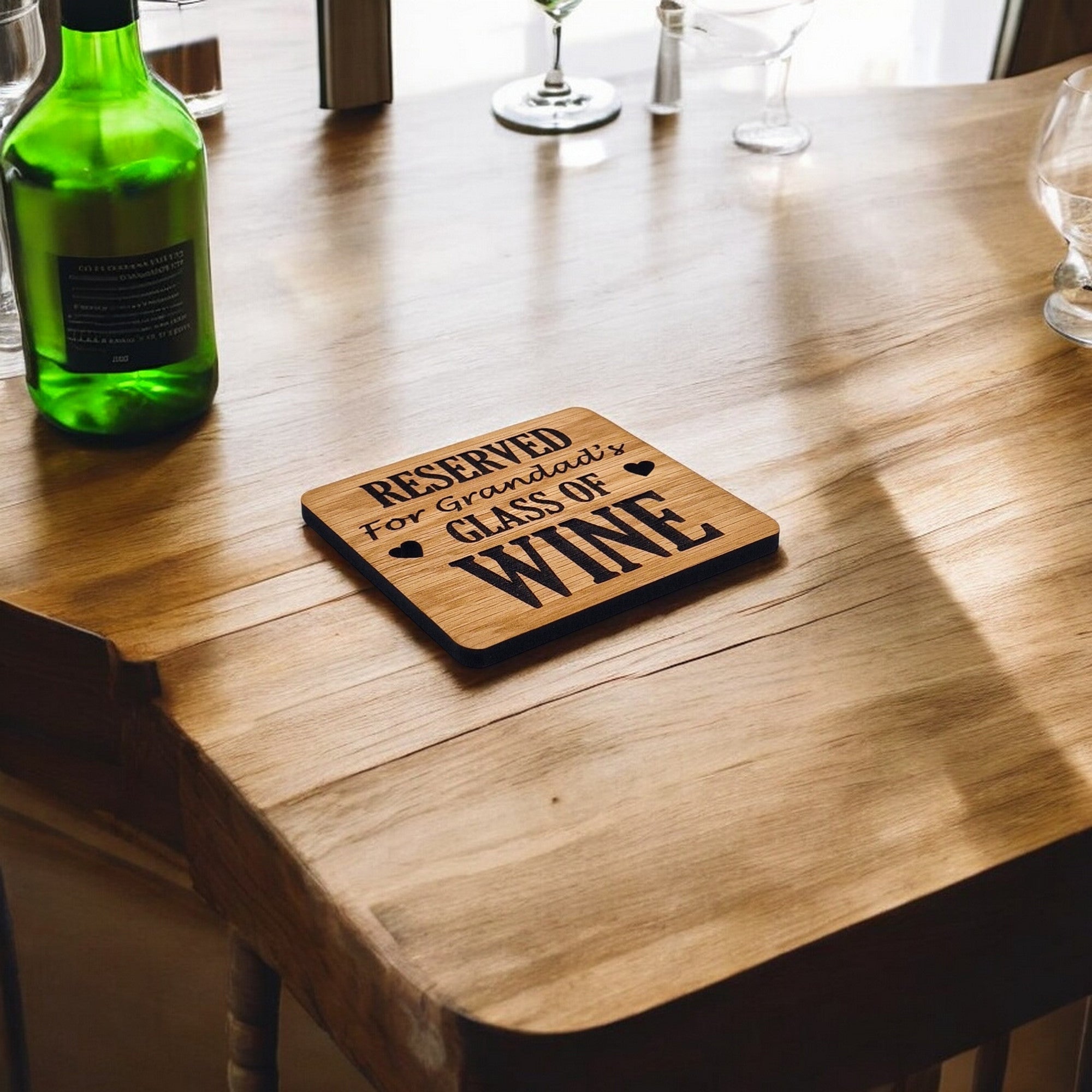 Reserved For Grandads Wine coaster