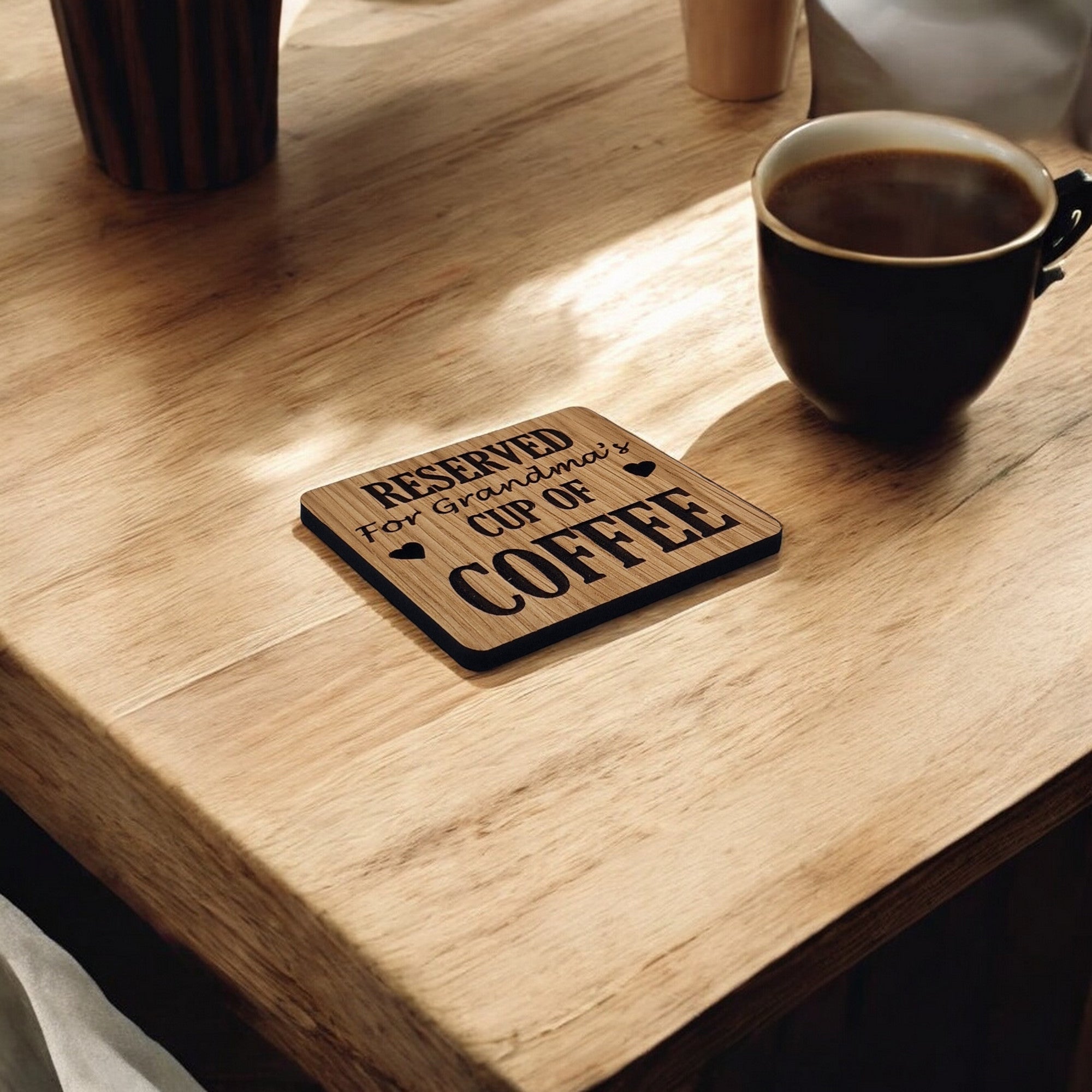 Reserved For Grandmas Coffee coaster