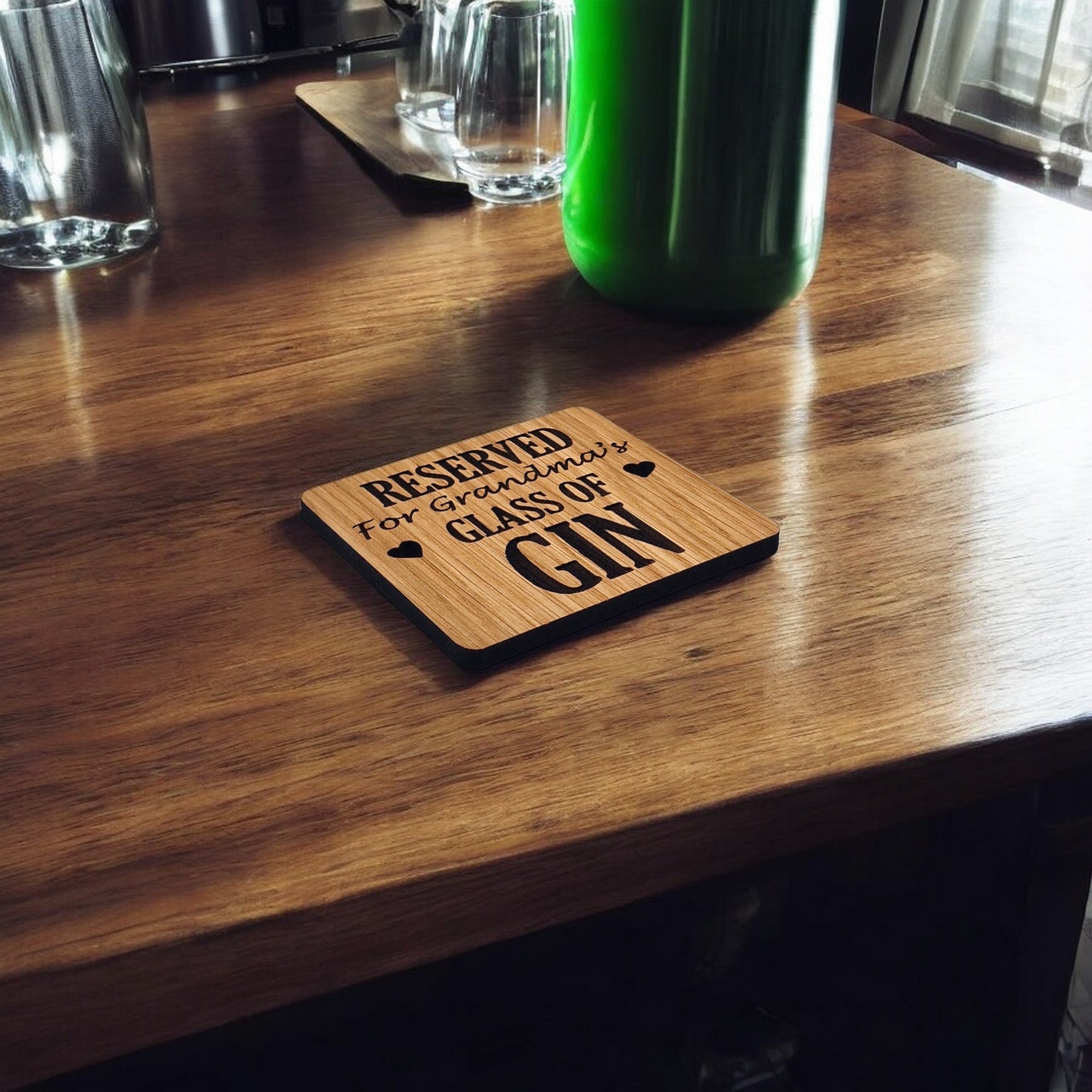 Reserved For Grandmas Gin coaster