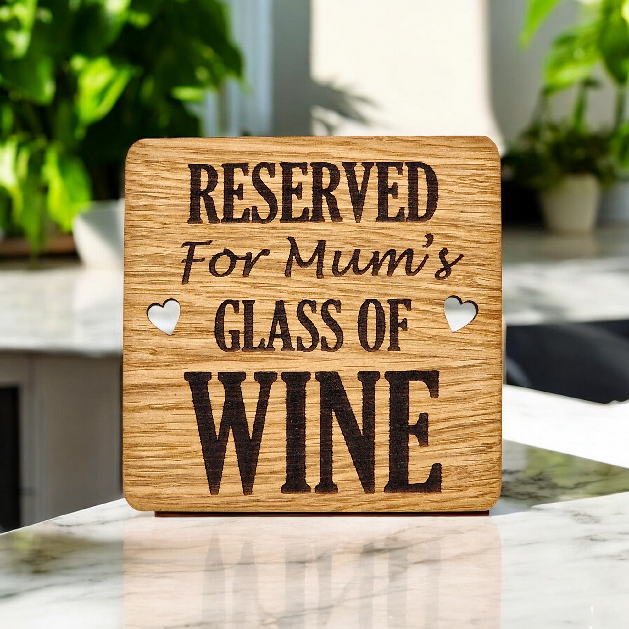 Reserved For Mums Wine coaster
