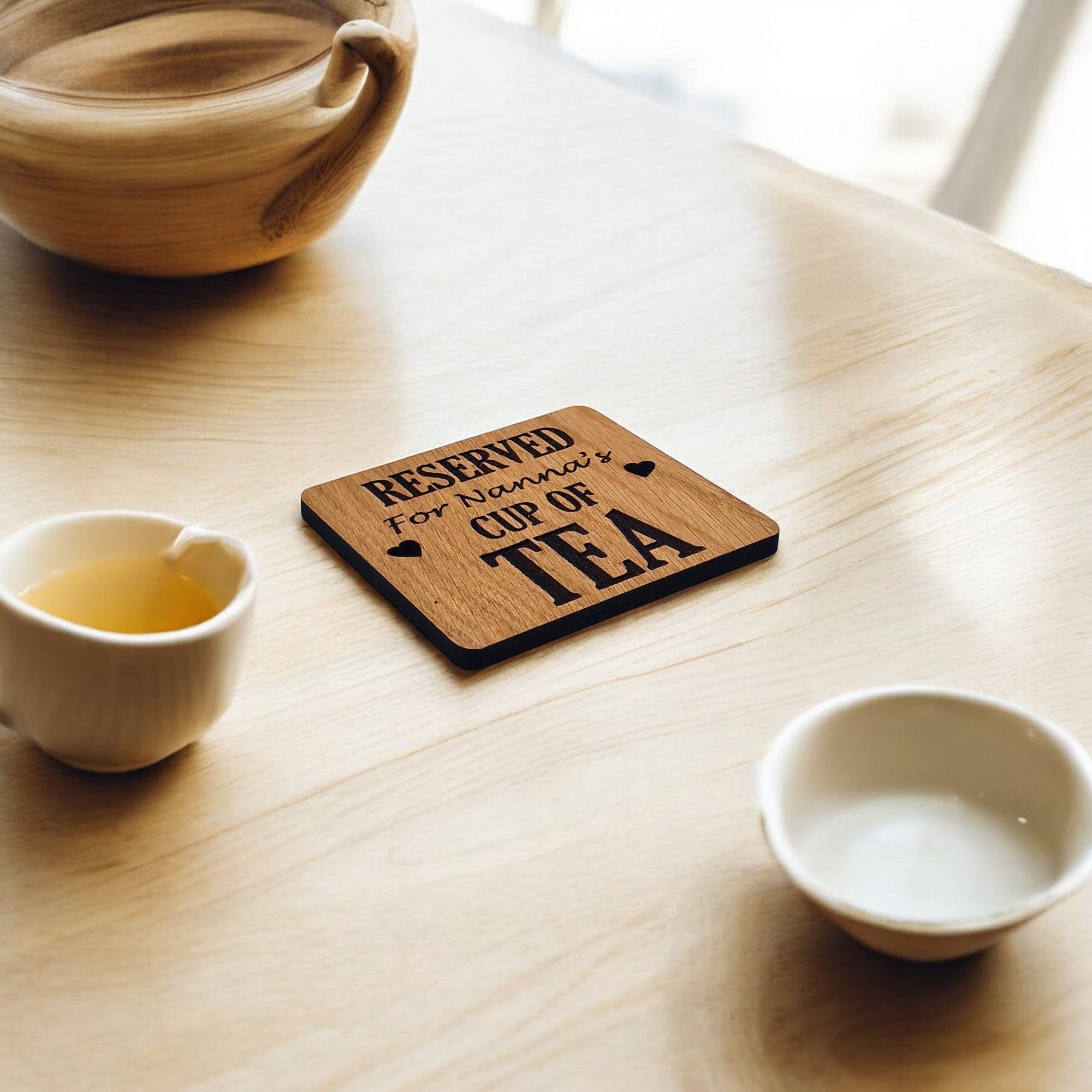 Reserved For Nannas Tea coaster