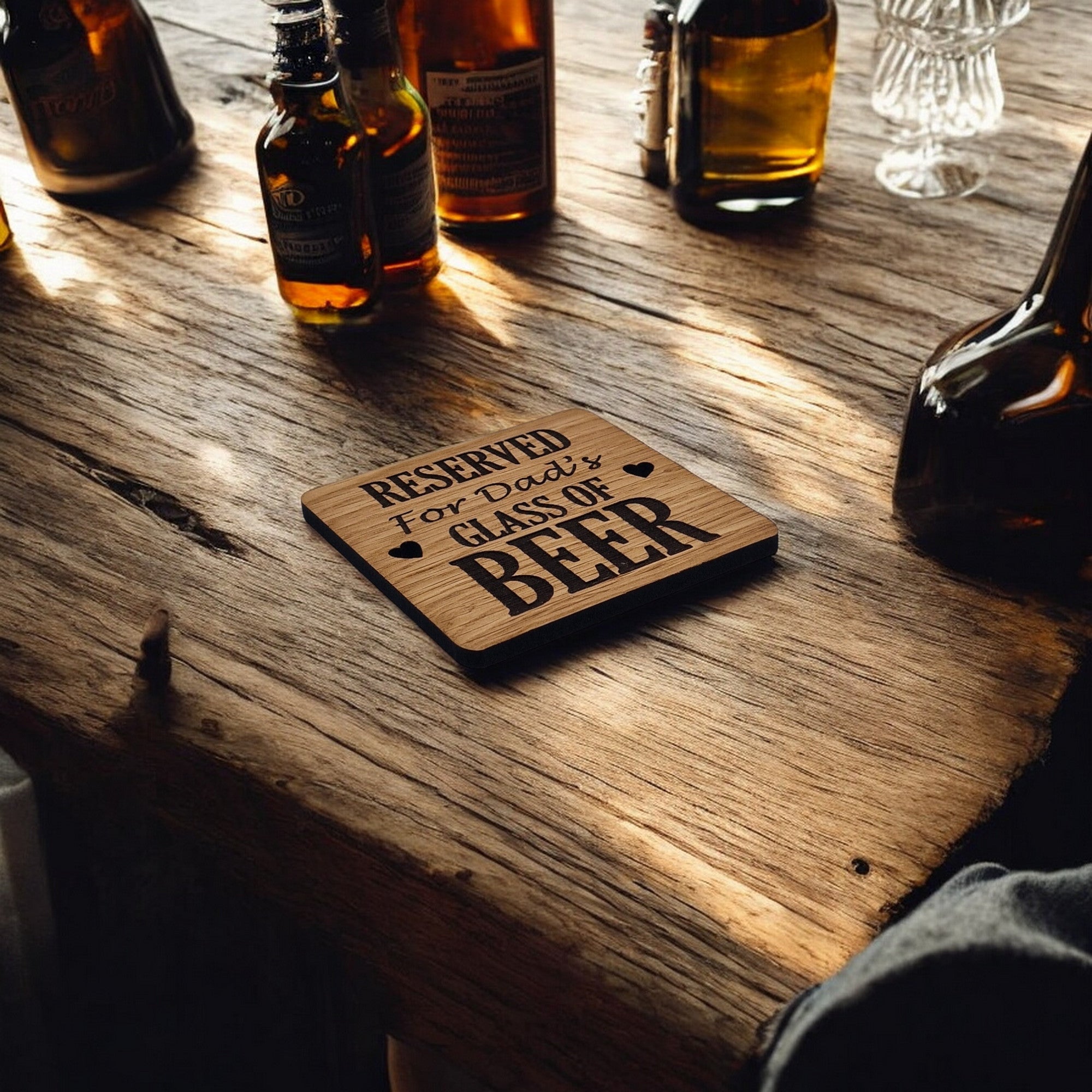 Reserved For Dads Beer coaster