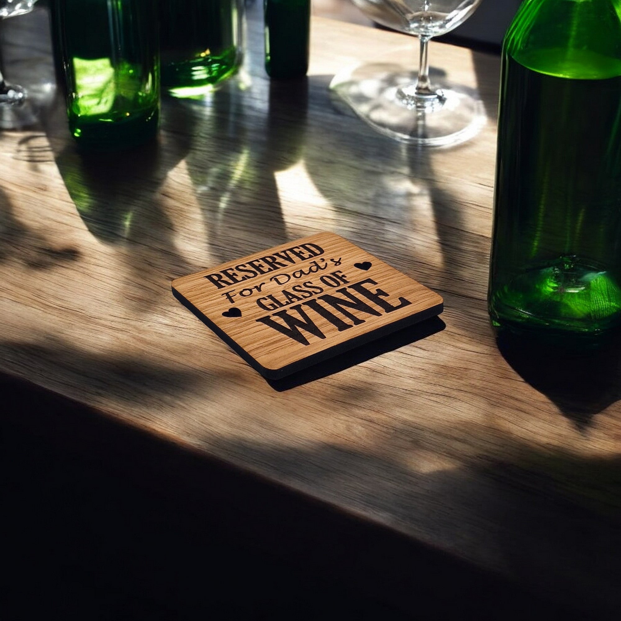 Reserved For Dads Wine coaster