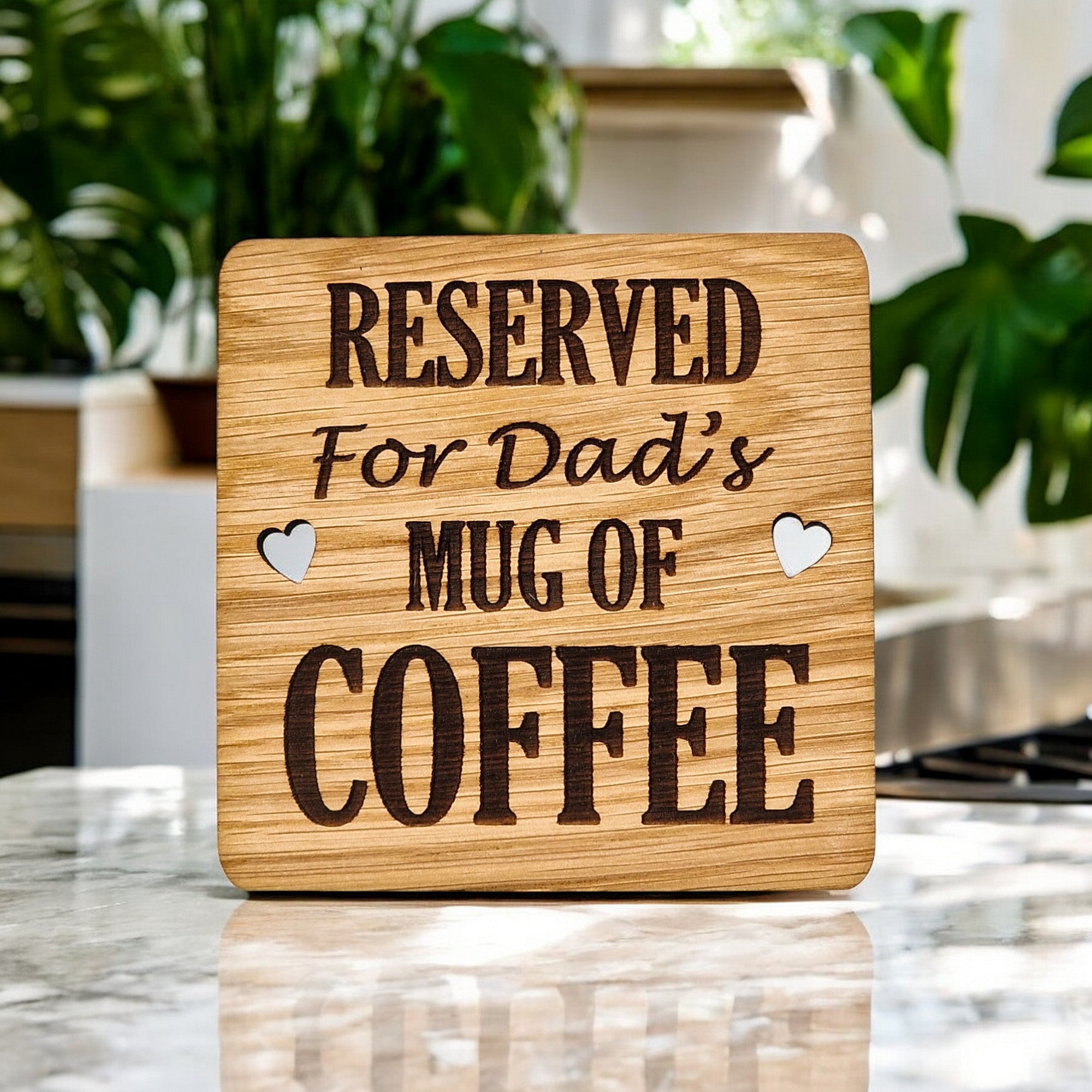 Reserved For Dads Coffee coaster