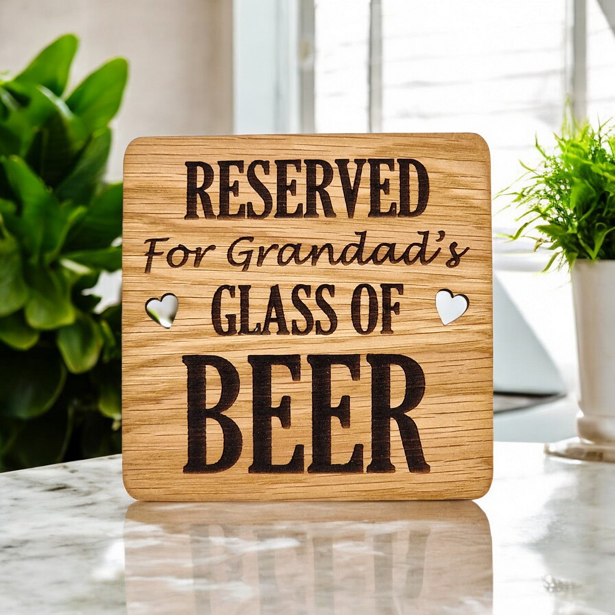 Reserved For Grandads Beer coaster