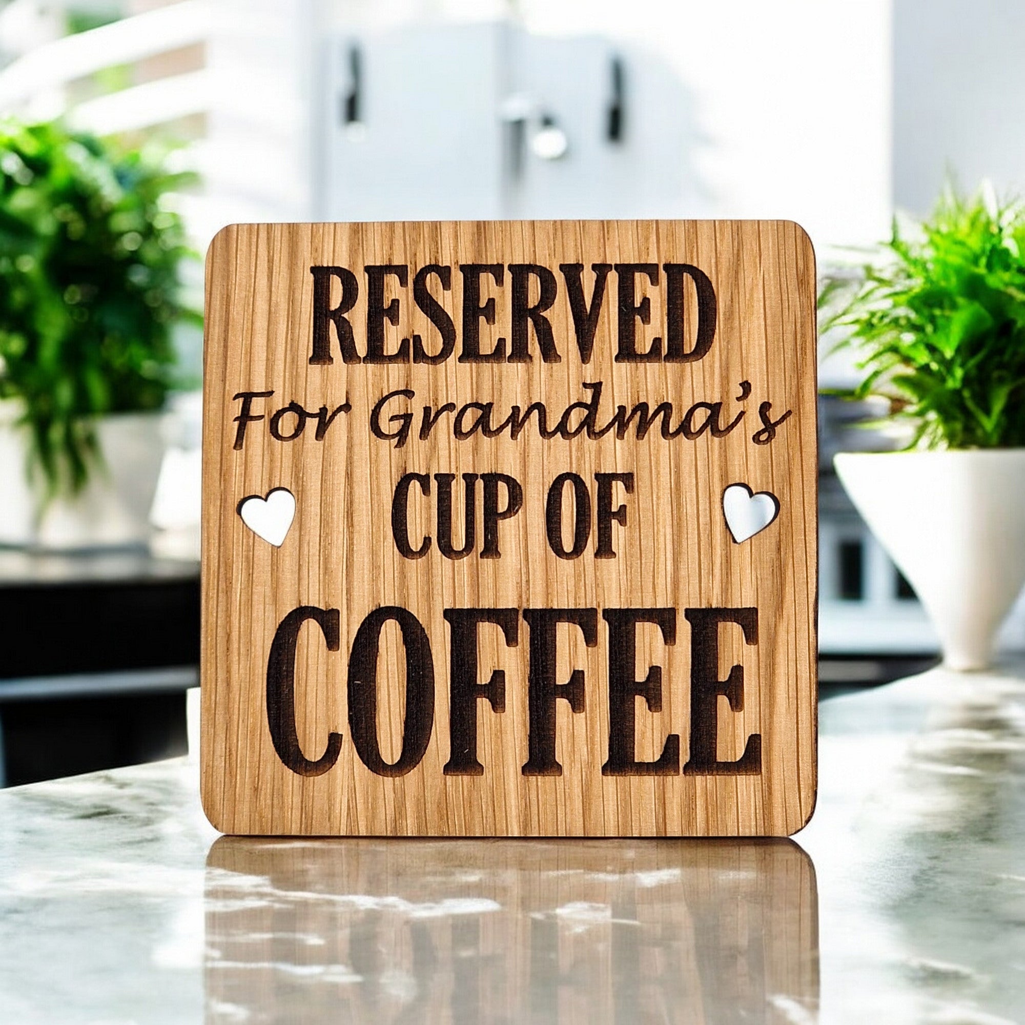 Reserved For Grandmas Coffee coaster