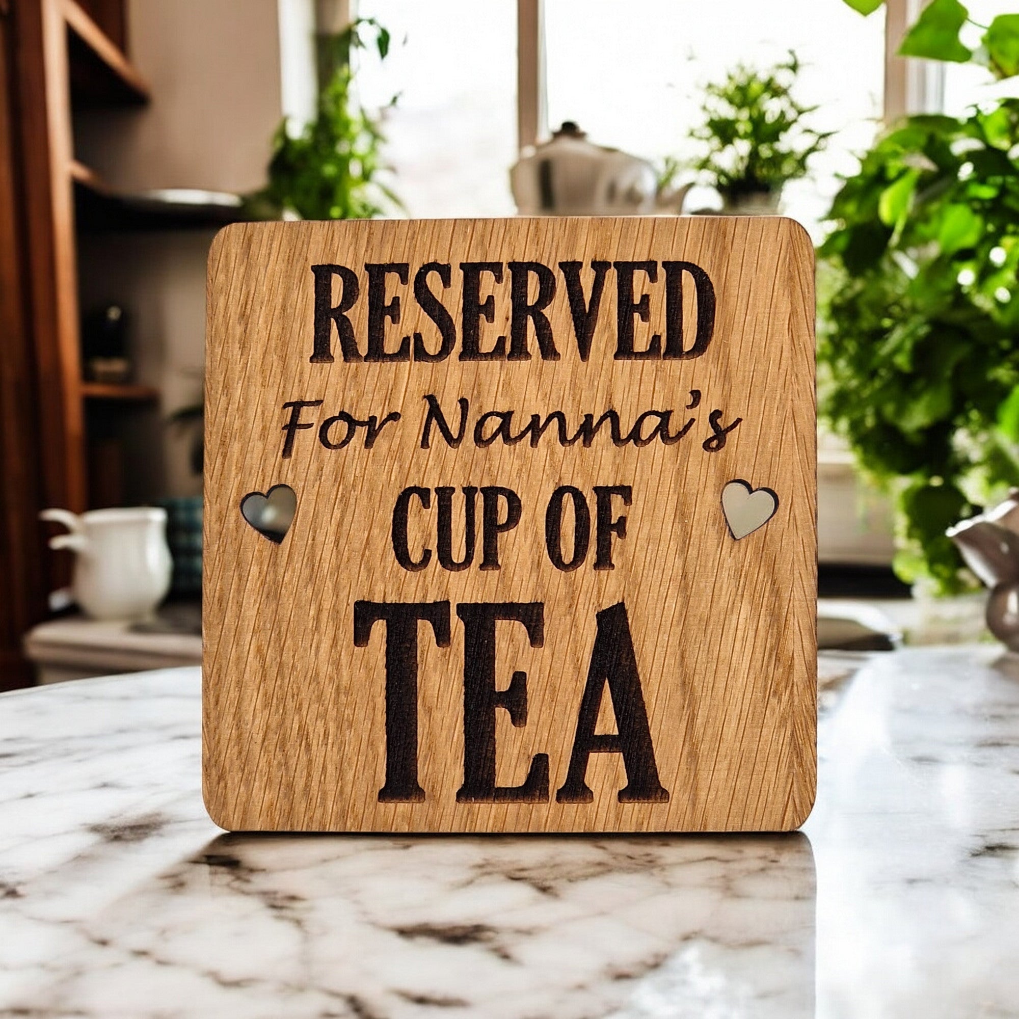 Reserved For Nannas Tea coaster