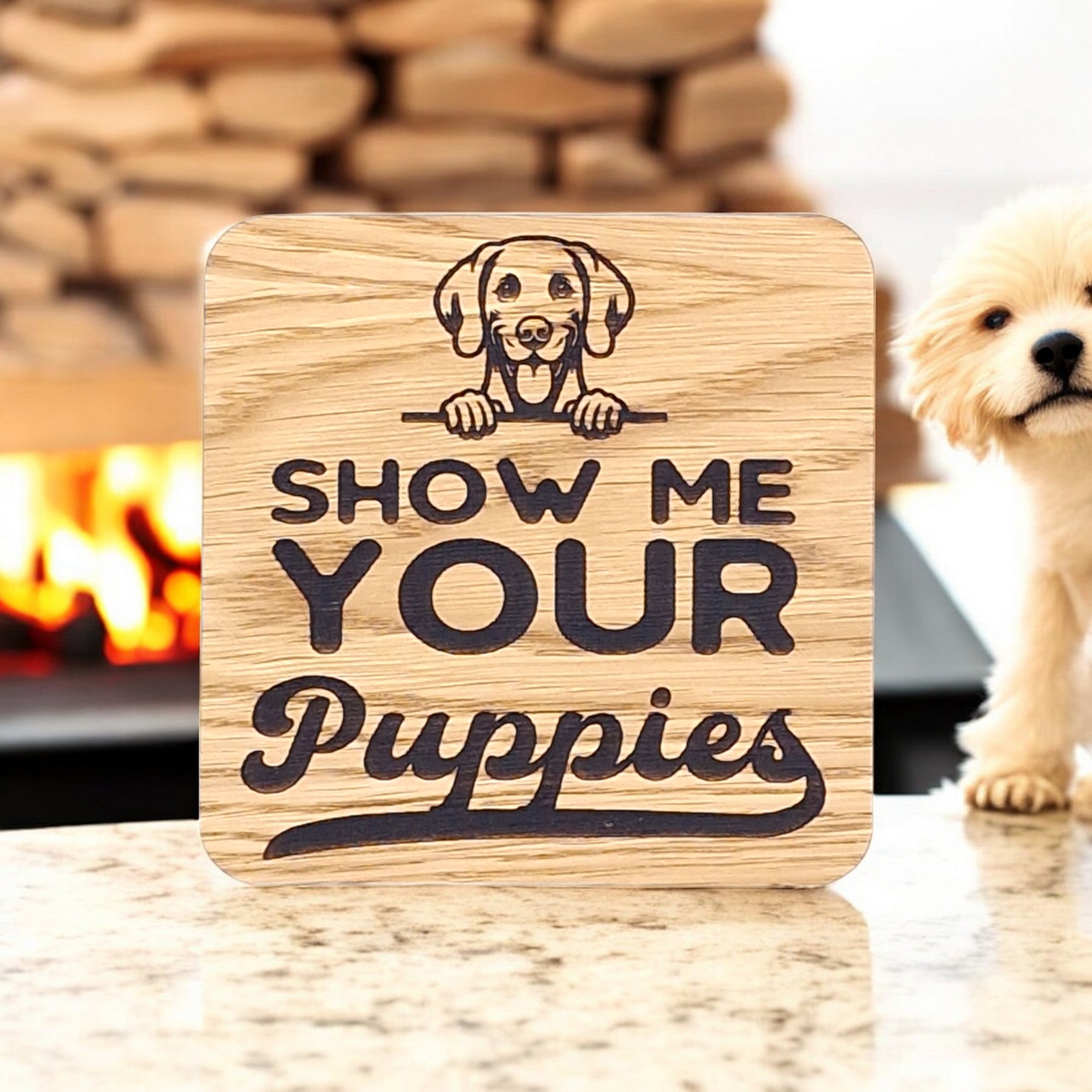 Show Me Your Puppies Coaster (Dog)